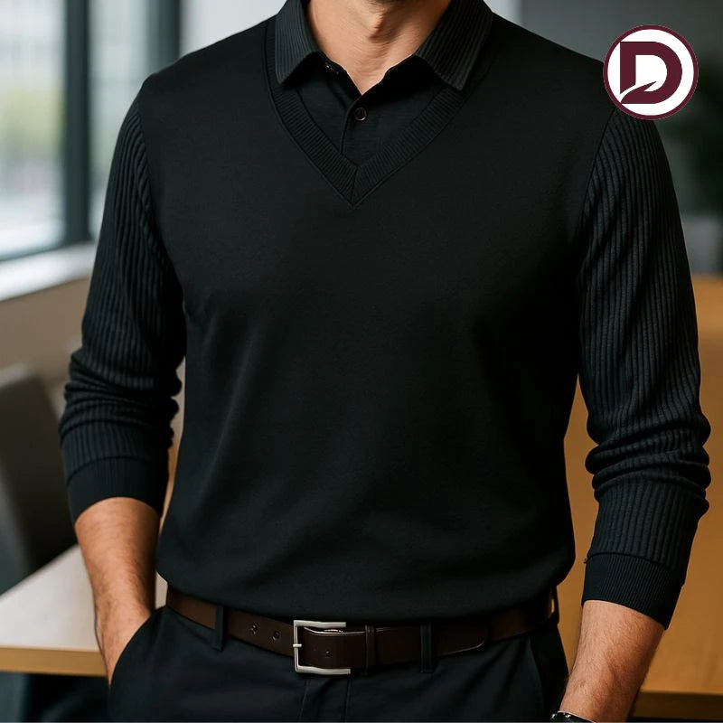 [PAGÁ 3 LLEVÁ 5] Camisa Polo Masculina Prestige en Tejido de Seda Gélida + REGALOS: Reloj, Billetera y Cinturón