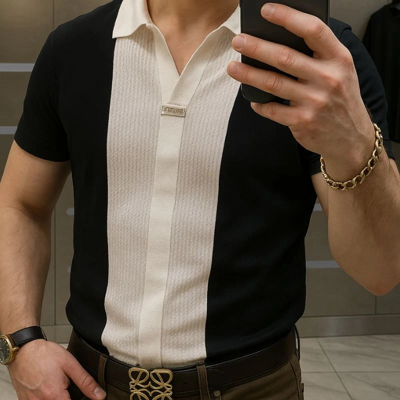[PAGÁ 3 LLEVÁ 5] Camisa Polo Casual Versatto en Viscosa, Seda Gélida y Elastano + Regalos: 3 Bermudas y Reloj