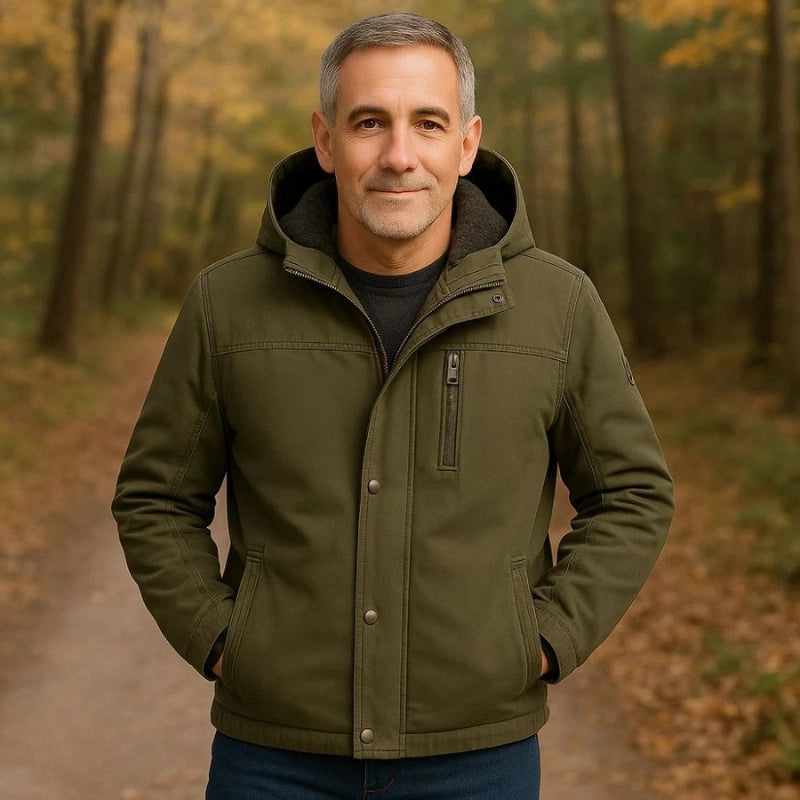 [PAGÁ 1 LLEVÁ 2] Campera Masculina Winter de Tela Premium con Tecnología Térmica + 3 REGALOS: Cinturón, Billetera y Reloj