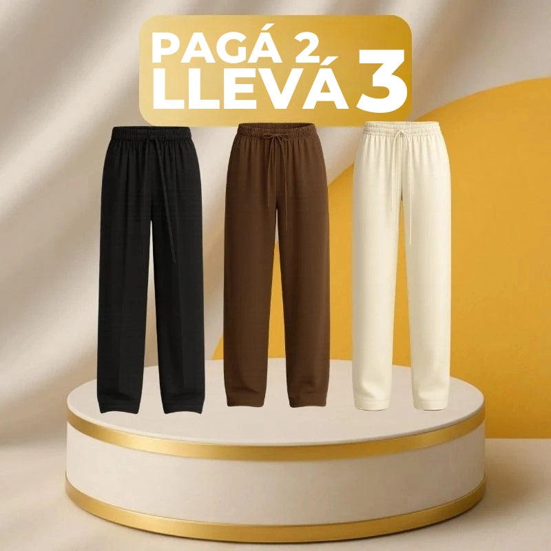 [¡Pagá 2 y Llevá 3!] Pantalón Femenino Vick de Algodón Peruano y Seda Fría