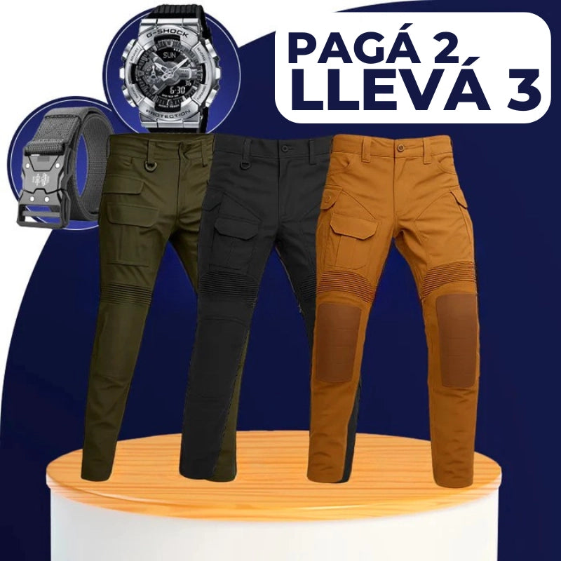 [¡Llevá 3, Pagá 2!] Pantalón Militar Falcon en Tejido RipStop y Poliéster + REGALOS: Reloj Táctico y Cinturón Táctico