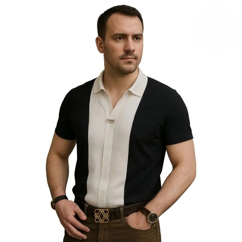 [PAGÁ 3 LLEVÁ 5] Camisa Polo Casual Versatto en Viscosa, Seda Gélida y Elastano + Regalos: 3 Bermudas y Reloj